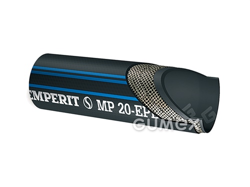 MP 20 EPDM, 6/13mm, 20bar, EPDM, -40°C/+120°C, schwarz mit blauen Streifen, 